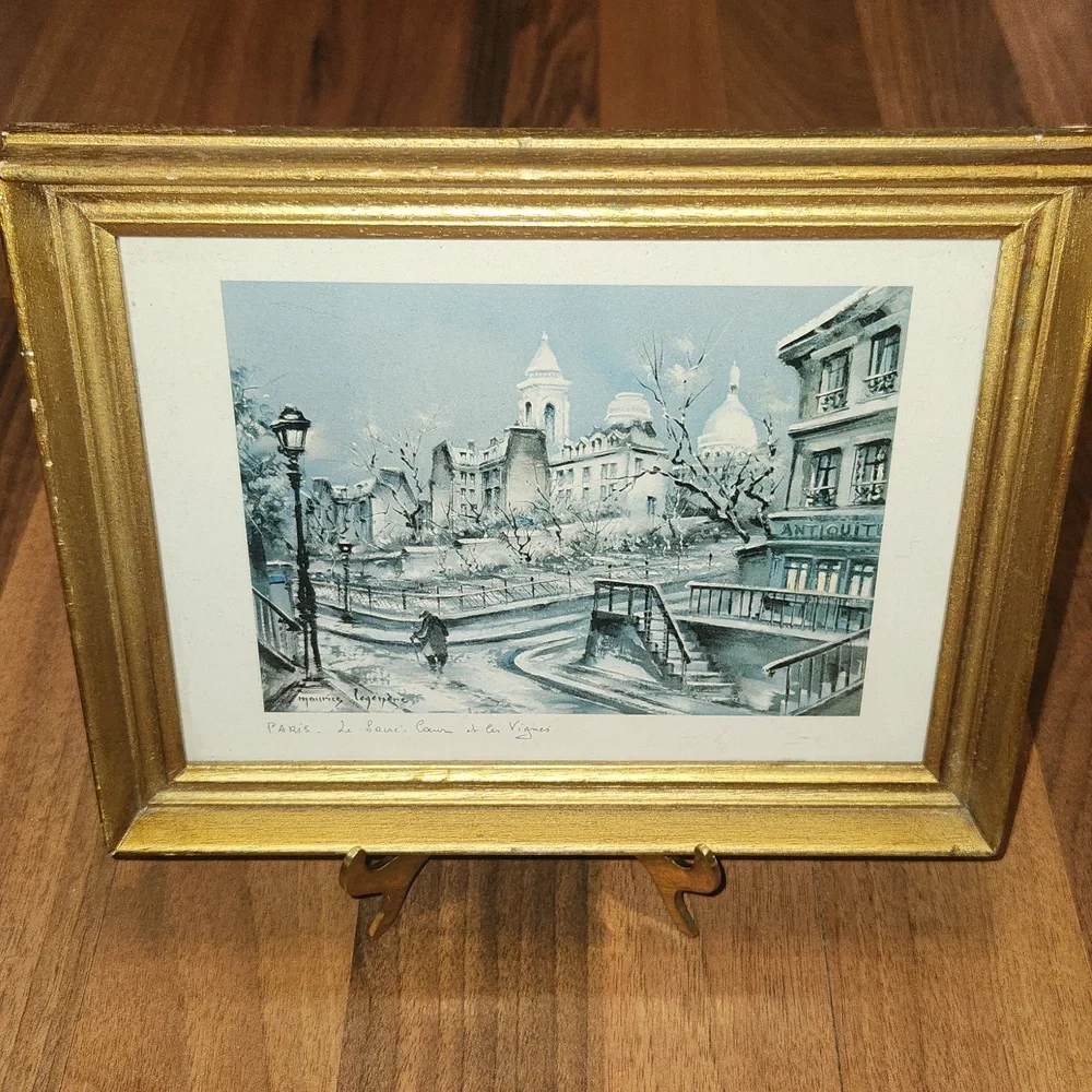 Vintage Framed Print Paris Le Sacré Coeur Et Les Vignes by Maurice Legendre